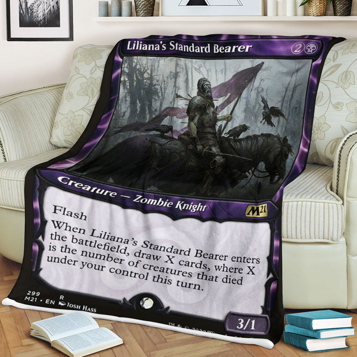 Magic The Gathering M21 299 Liliana S Standard Bearer Blanket Magic The Gathering M21 299 Liliana S Standard Bearer Blanket