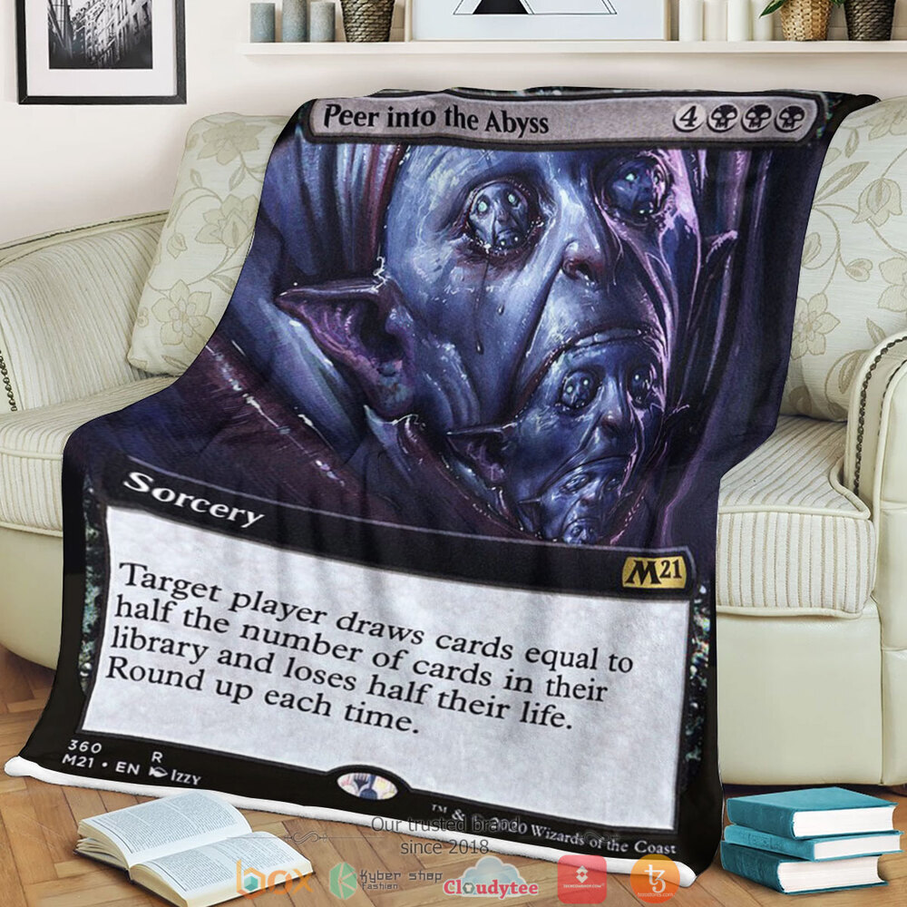 Magic The Gathering M21 360 Peer Into The Abyss Blanket Magic The Gathering M21 360 Peer Into The Abyss Blanket
