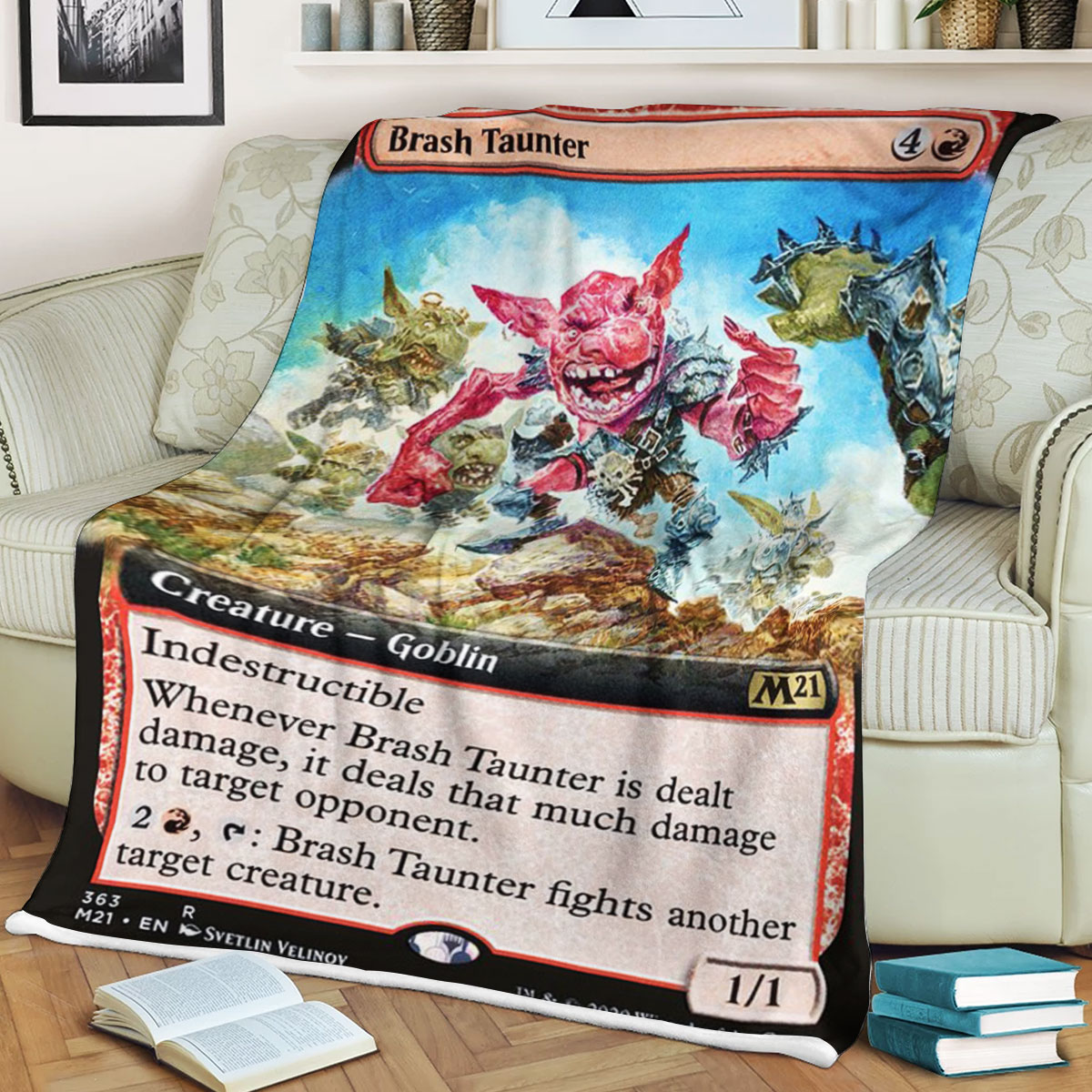 Magic The Gathering M21 363 Brash Taunter Blanket 2 Magic The Gathering M21 363 Brash Taunter Blanket 2