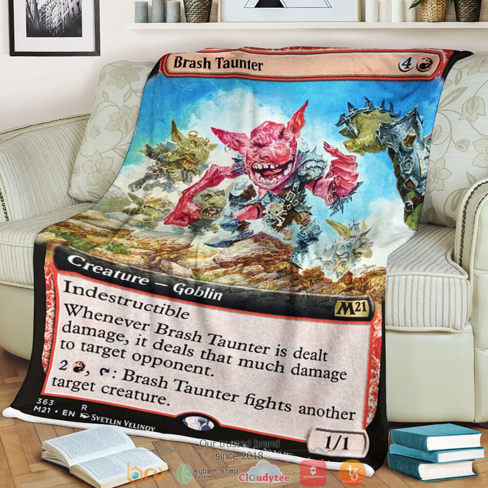 Magic The Gathering M21 363 Brash Taunter Blanket Magic The Gathering M21 363 Brash Taunter Blanket