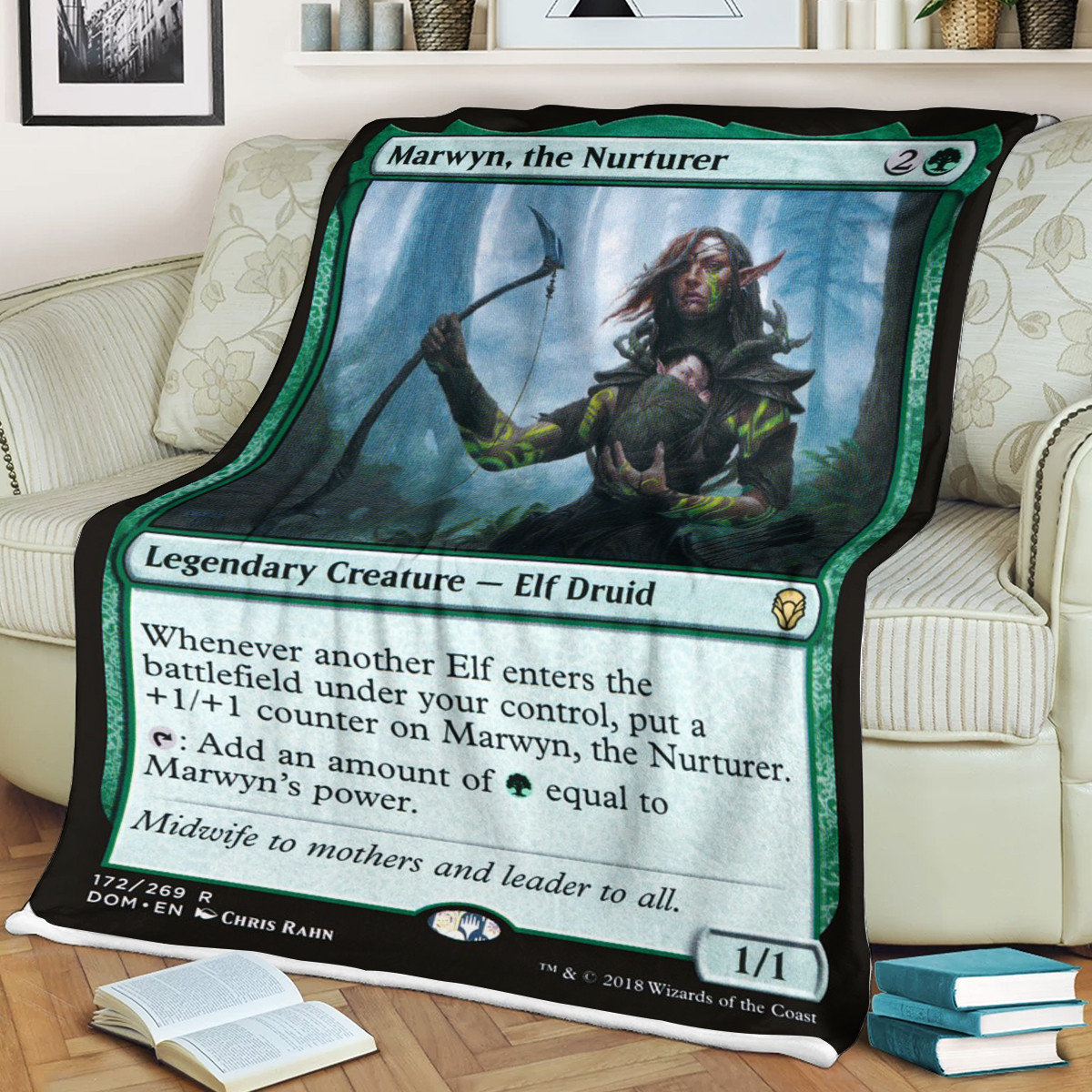 Magic The Gathering Marwyn The Nurturer Sherpa Blanket Magic The Gathering Marwyn The Nurturer Sherpa Blanket