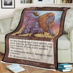 Magic The Gathering Masticore Card Blanket