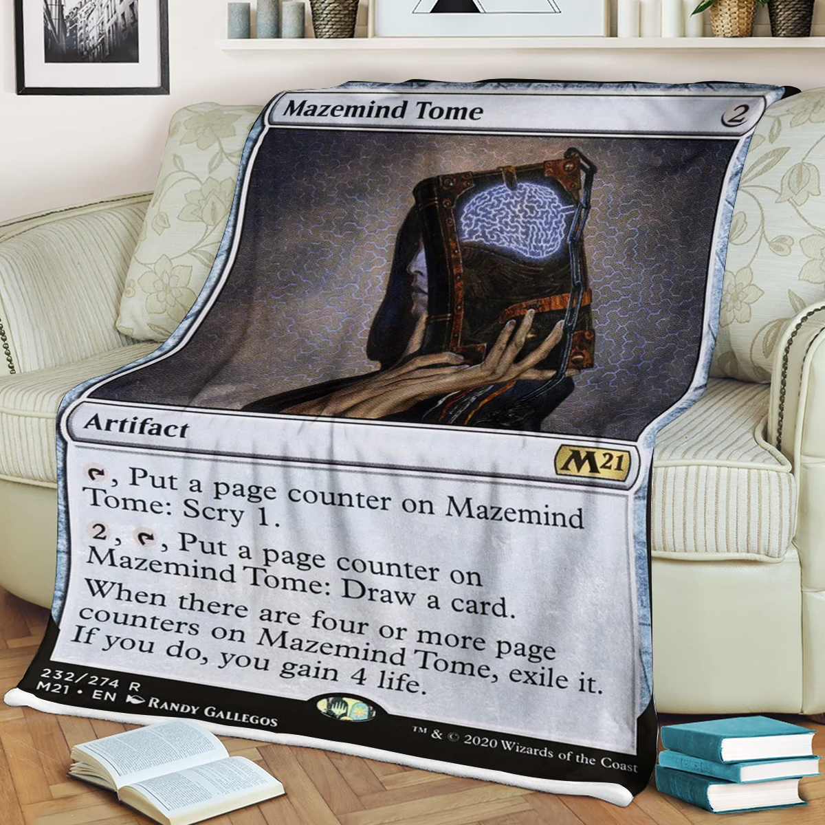 Magic The Gathering Mazemind Tome Blanket Magic The Gathering Mazemind Tome Blanket