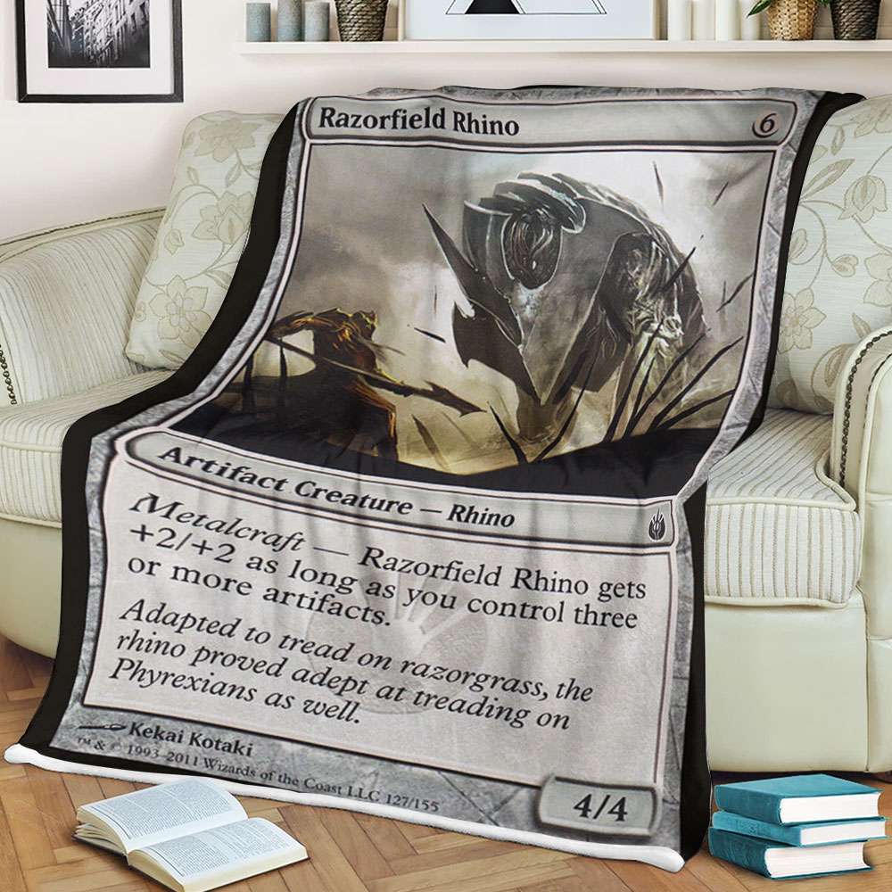 Magic The Gathering Mbs 127 Razorfield Rhino Blanket Magic The Gathering Mbs 127 Razorfield Rhino Blanket