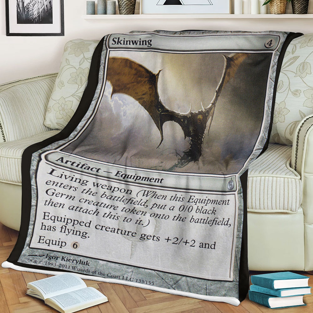 Magic The Gathering Mbs 133 Skinwing Blanket Magic The Gathering Mbs 133 Skinwing Blanket