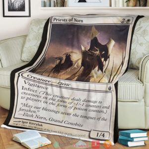 Magic The Gathering Mbs 16 Priests Of Norn Blanket