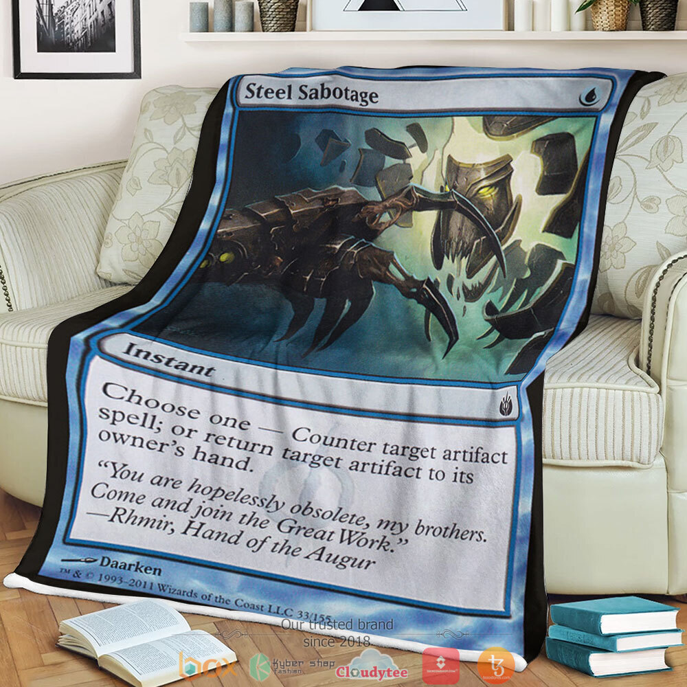 Magic The Gathering Mbs 33 Steel Sabotage Blanket Magic The Gathering Mbs 33 Steel Sabotage Blanket