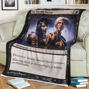Magic The Gathering Mbs 43 Go For The Throat Blanket