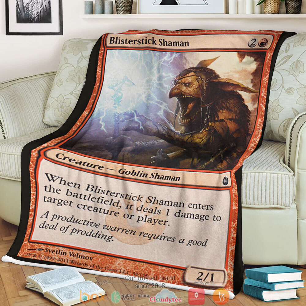 Magic The Gathering Mbs 58 Blisterstick Shaman Blanket Magic The Gathering Mbs 58 Blisterstick Shaman Blanket