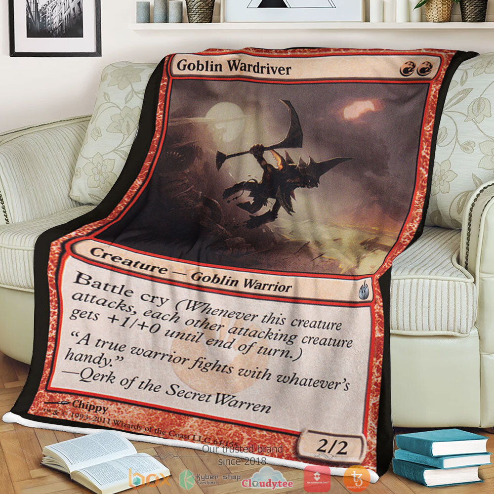 Magic The Gathering Mbs 64 Goblin Wardriver Blanket Magic The Gathering Mbs 64 Goblin Wardriver Blanket