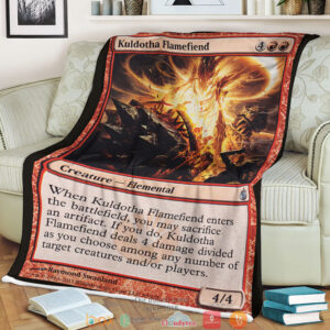 Magic The Gathering Mbs 69 Kuldotha Flamefiend Blanket