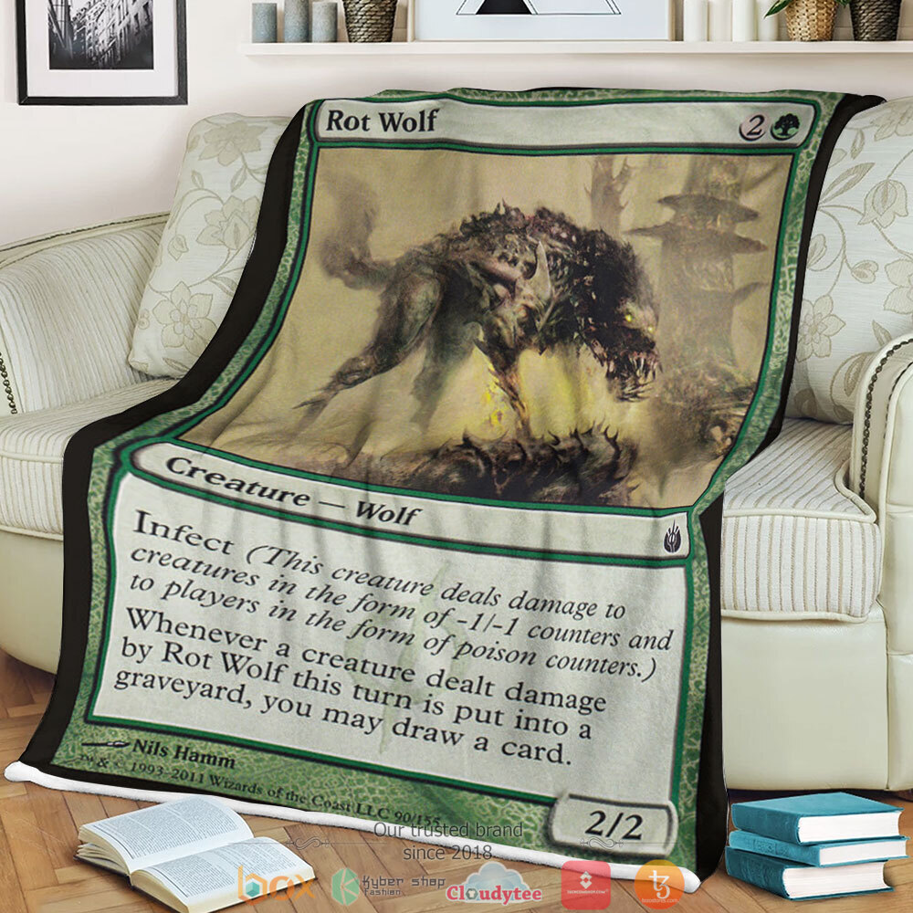 Magic The Gathering Mbs 90 Rot Wolf Blanket Magic The Gathering Mbs 90 Rot Wolf Blanket