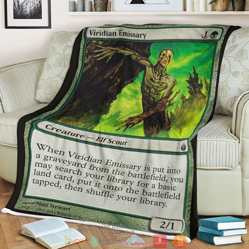 Magic The Gathering Mbs 95 Viridian Emissary Blanket Magic The Gathering Mbs 95 Viridian Emissary Blanket