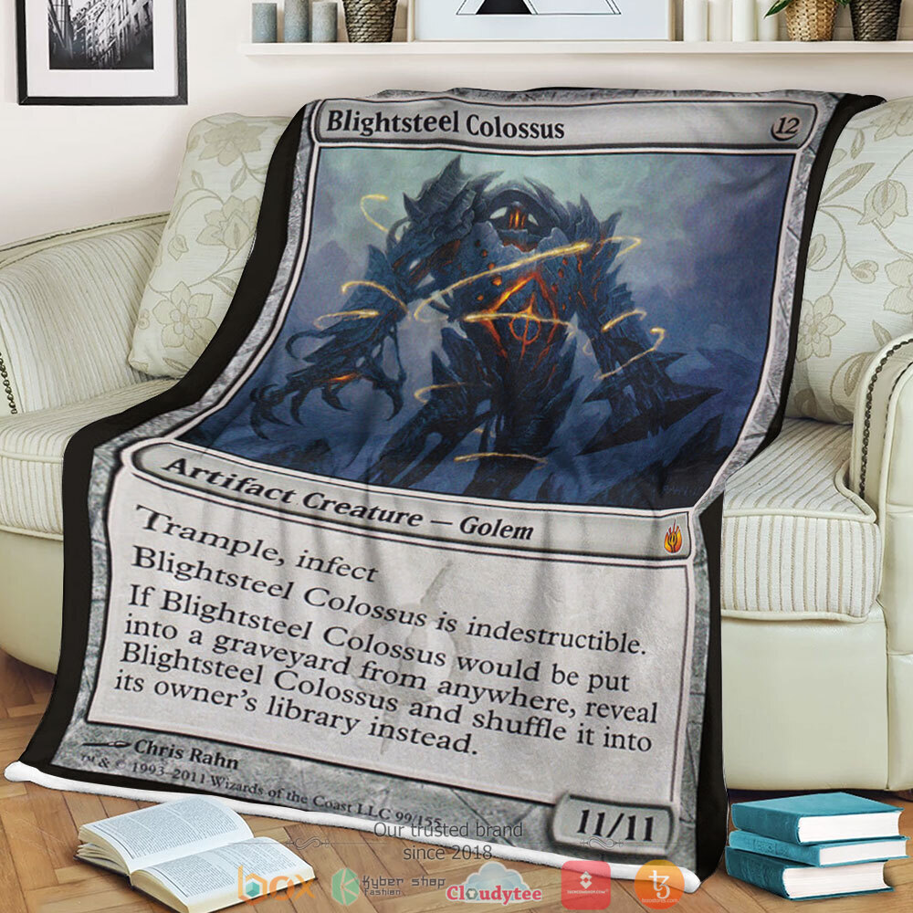 Magic The Gathering Mbs 99 Blightsteel Colossus Blanket Magic The Gathering Mbs 99 Blightsteel Colossus Blanket