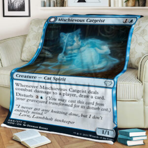 Magic The Gathering Mischievous Catgeist Blanket