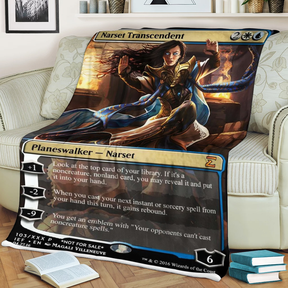 Magic The Gathering Narset Transcendent Blanket Magic The Gathering Narset Transcendent Blanket