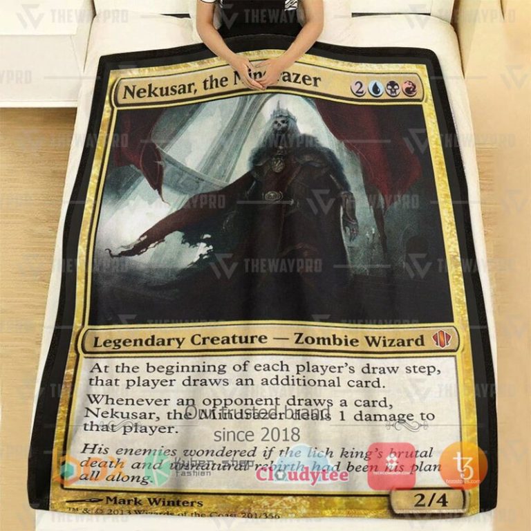 Magic-The-Gathering-Nekusar-The-Mindrazer-Blanket-1