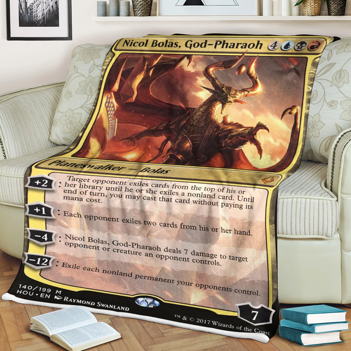 Magic The Gathering Nicol Bolas God Pharaoh Blanket Magic The Gathering Nicol Bolas God Pharaoh Blanket
