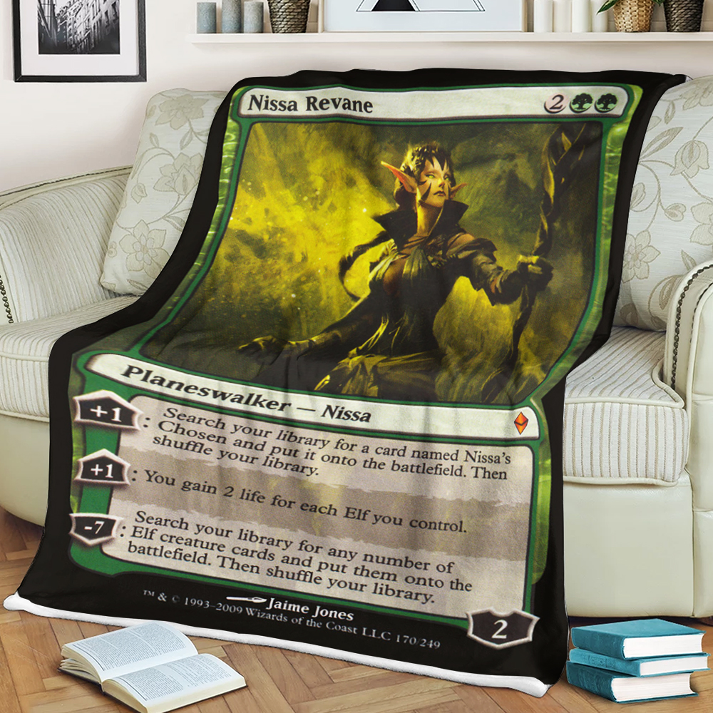 Magic The Gathering Nissa Revane Blanket Magic The Gathering Nissa Revane Blanket