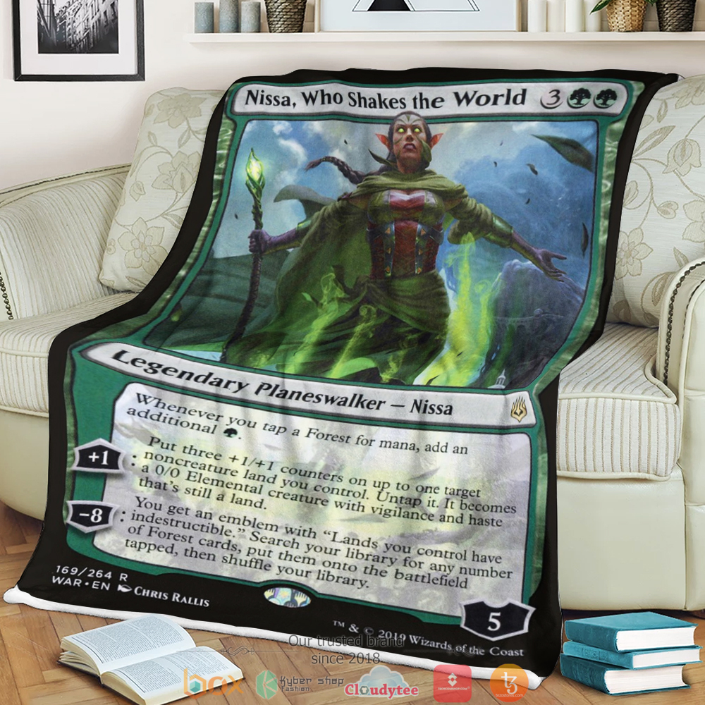 Magic The Gathering Nissa Who Shakes The World Blanket Magic The Gathering Nissa Who Shakes The World Blanket