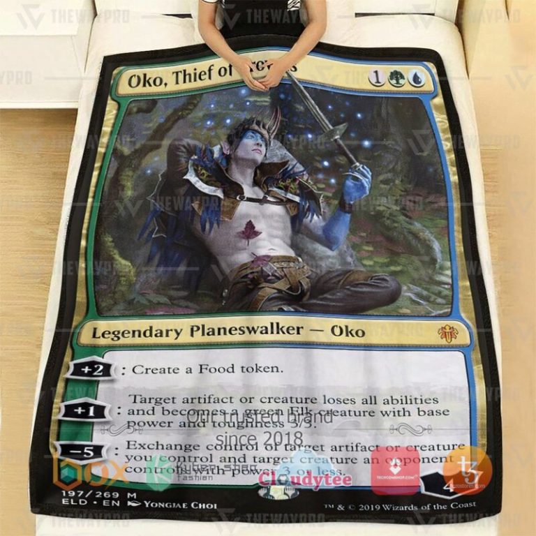 Magic-The-Gathering-Oko-Thief-Of-Crowns-Blanket-1