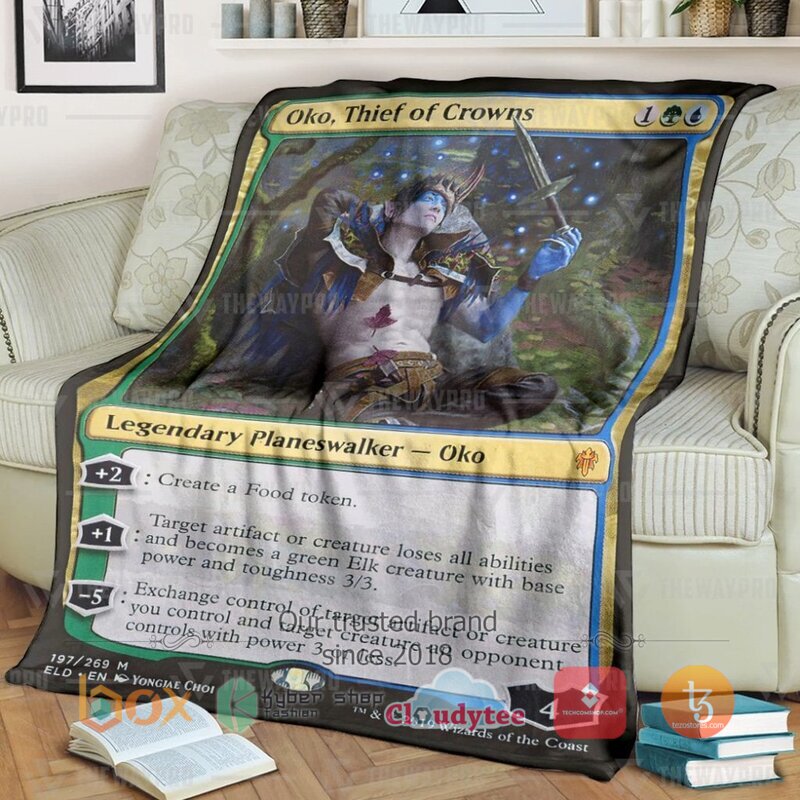 Magic The Gathering Oko Thief Of Crowns Blanket Magic The Gathering Oko Thief Of Crowns Blanket