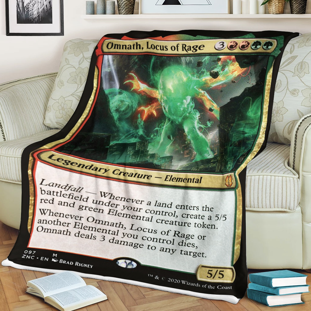 Magic The Gathering Omnath Locus Of Rage Blanket Magic The Gathering Omnath Locus Of Rage Blanket
