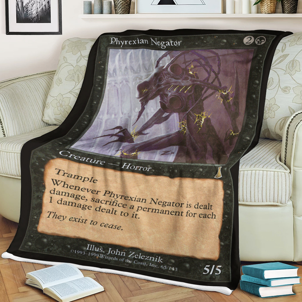 Magic The Gathering Phyrexian Negator Blanket Magic The Gathering Phyrexian Negator Blanket