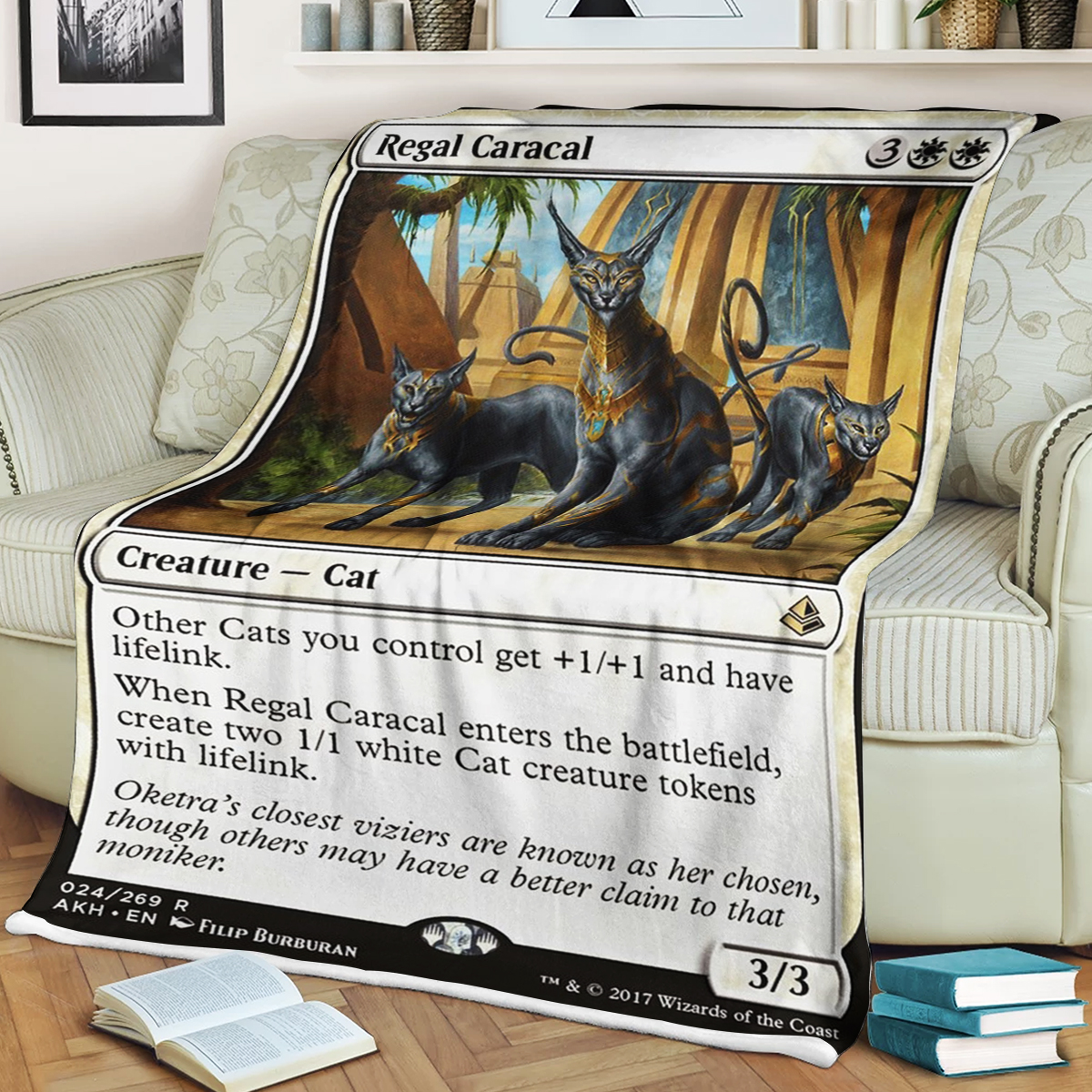 Magic The Gathering Regal Caracal Blanket Magic The Gathering Regal Caracal Blanket