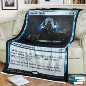 Magic The Gathering Rhystic Study Blanket