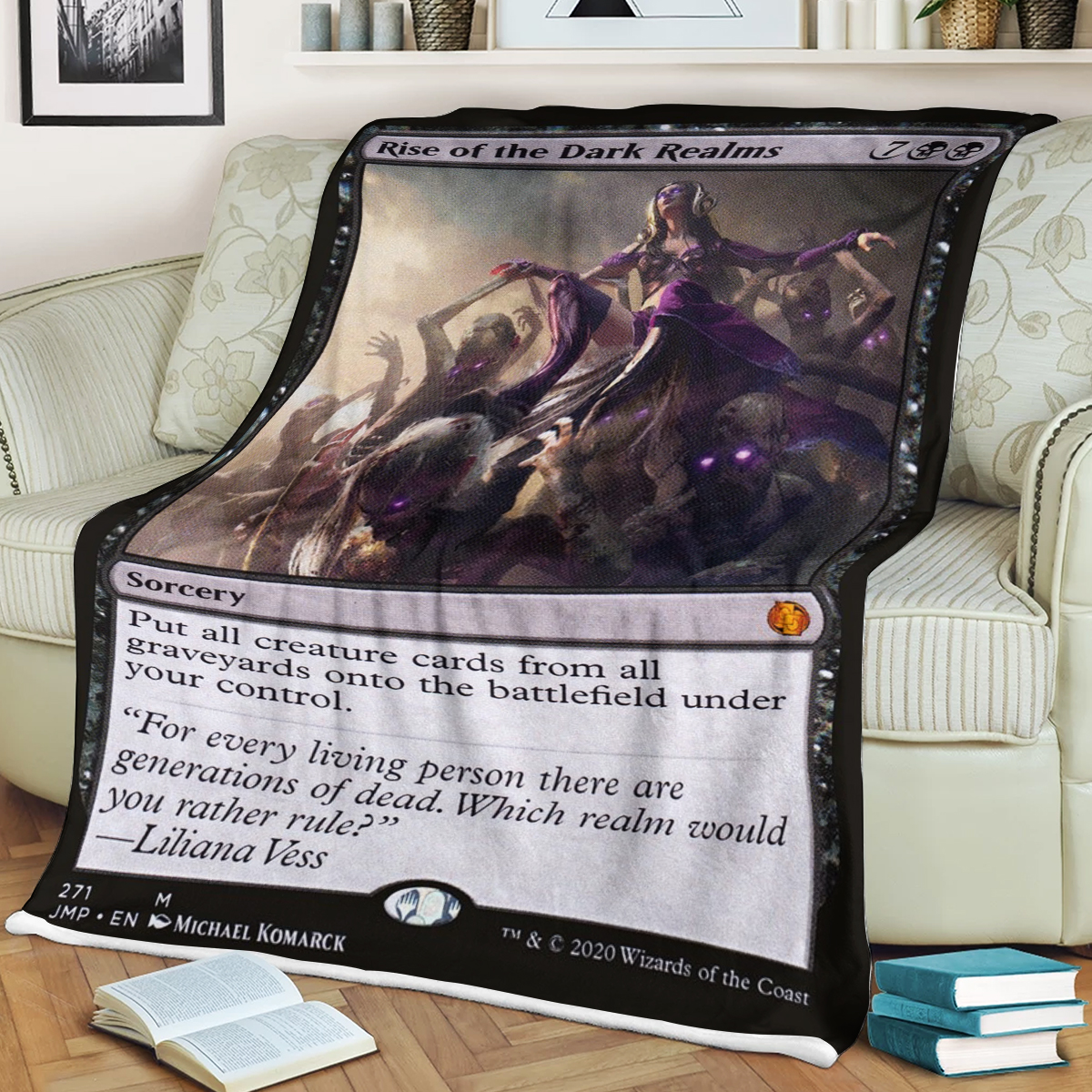 Magic The Gathering Rise Of The Dark Realms Sherpa Blanket Magic The Gathering Rise Of The Dark Realms Sherpa Blanket