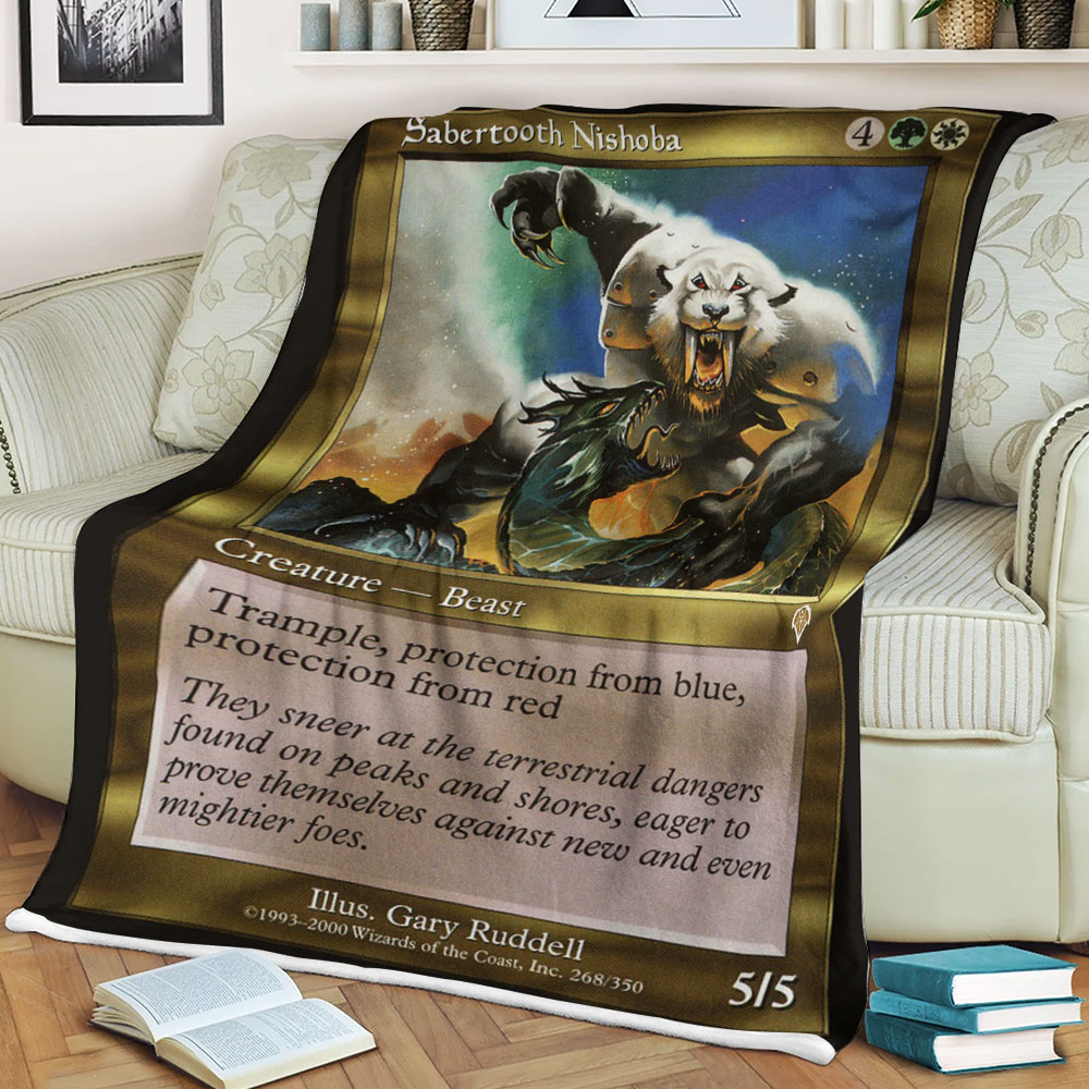 Magic The Gathering Sabertooth Nishoba Blanket Magic The Gathering Sabertooth Nishoba Blanket
