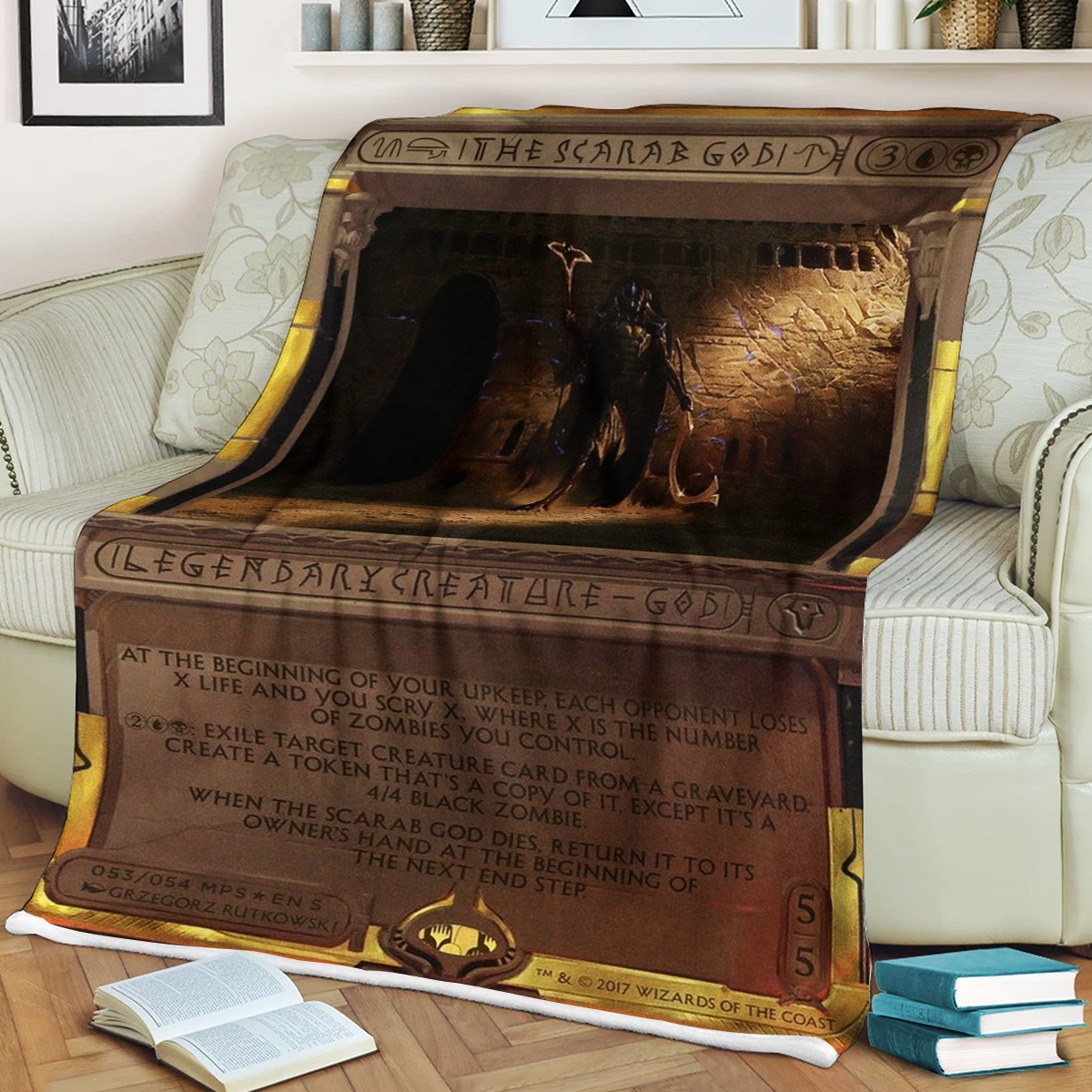 Magic The Gathering Scarab God Masterpiece Blanket Magic The Gathering Scarab God Masterpiece Blanket