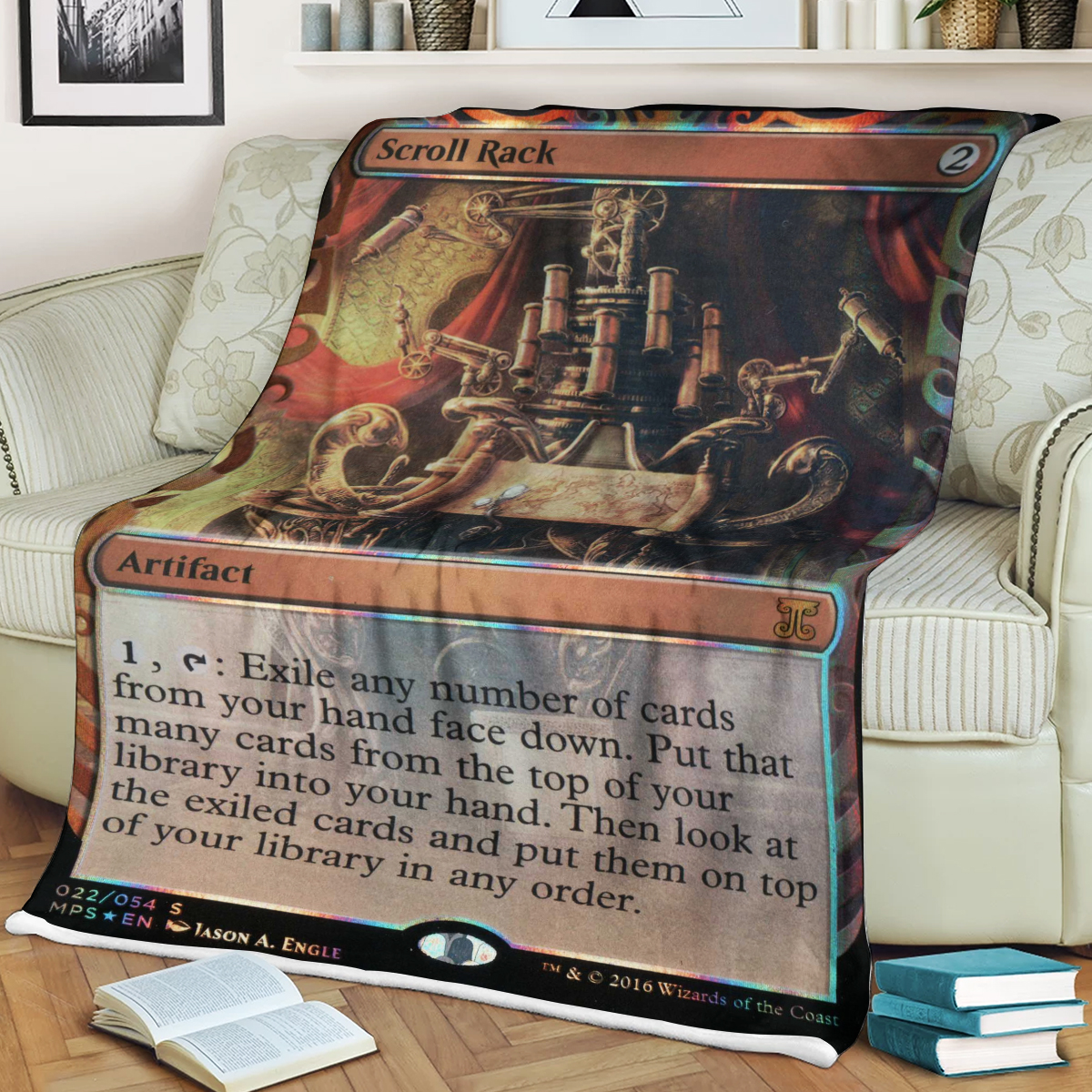 Magic The Gathering Scroll Rack Blanket Magic The Gathering Scroll Rack Blanket