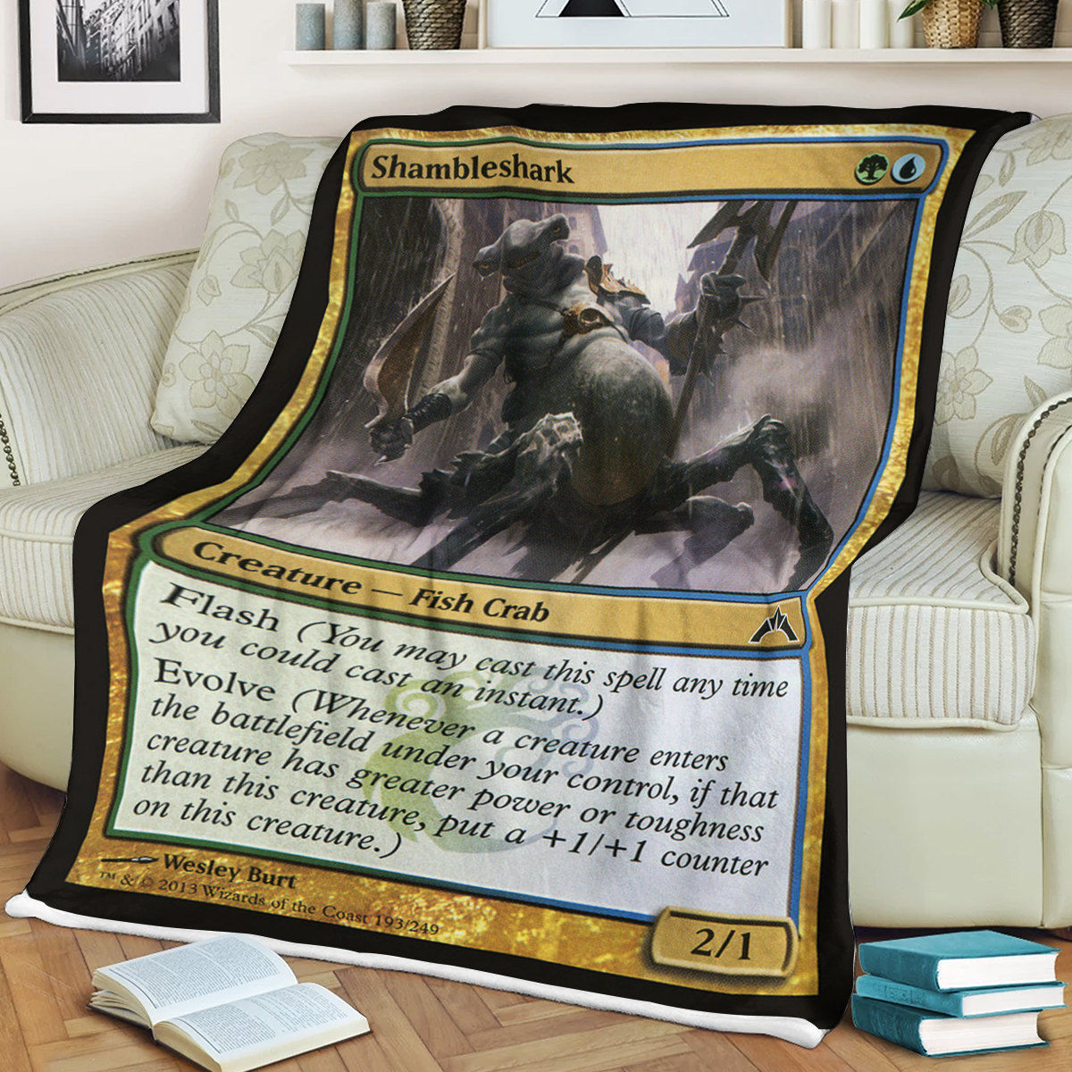 Magic The Gathering Shambleshark Blanket Magic The Gathering Shambleshark Blanket