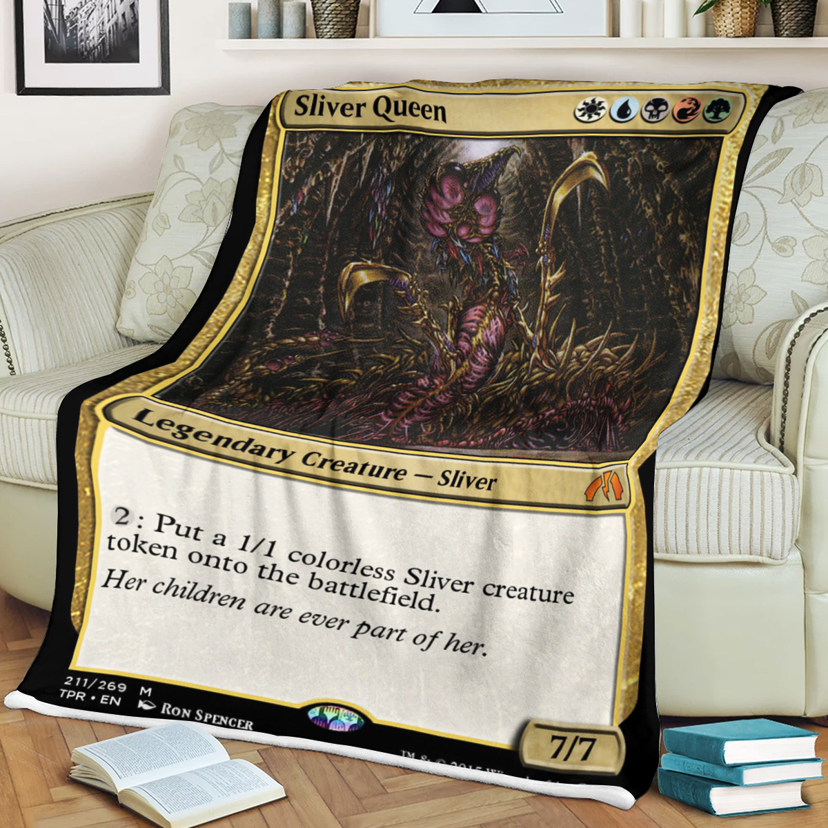 Magic The Gathering Sliver Queen Blanket Magic The Gathering Sliver Queen Blanket