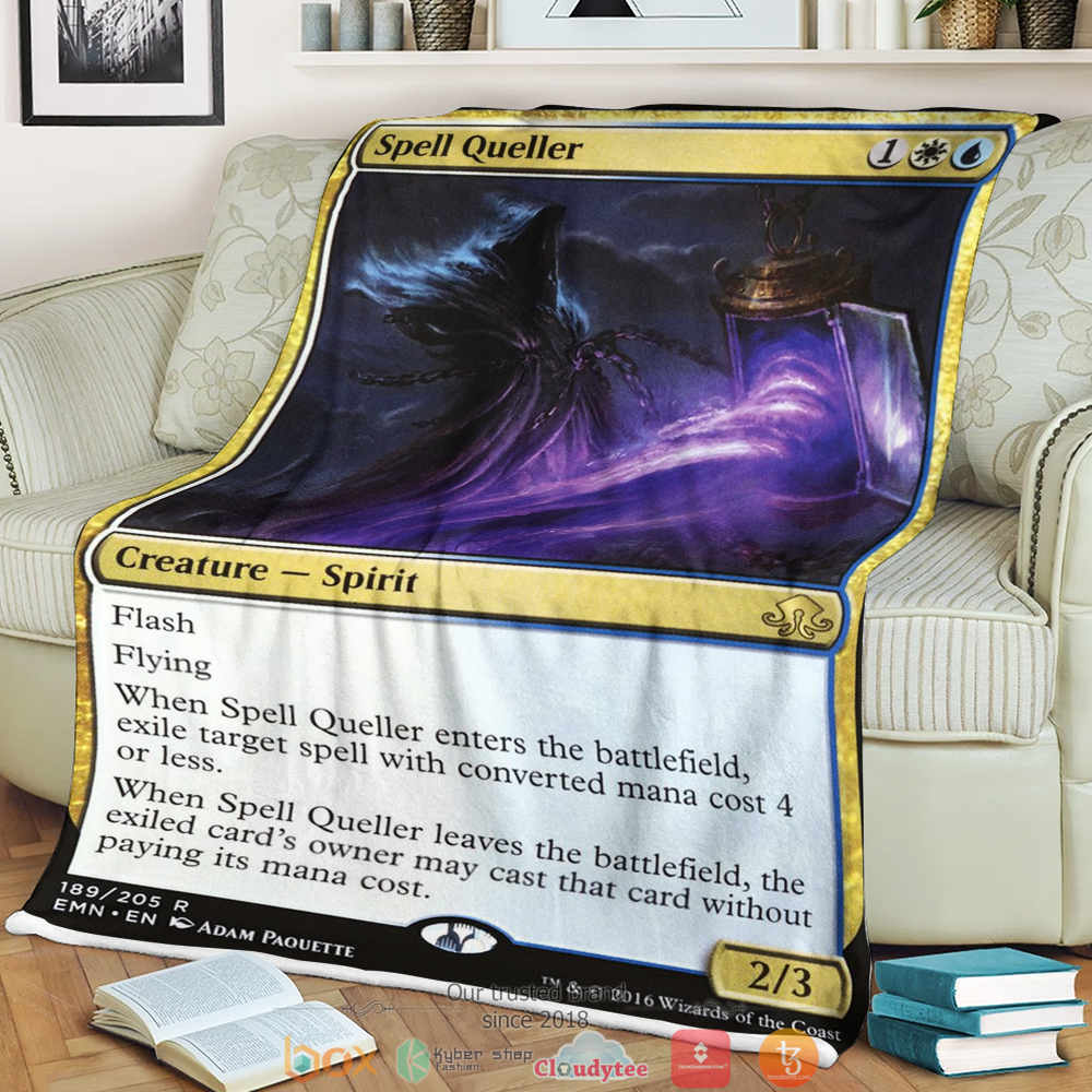 Magic The Gathering Spell Queller Blanket Magic The Gathering Spell Queller Blanket