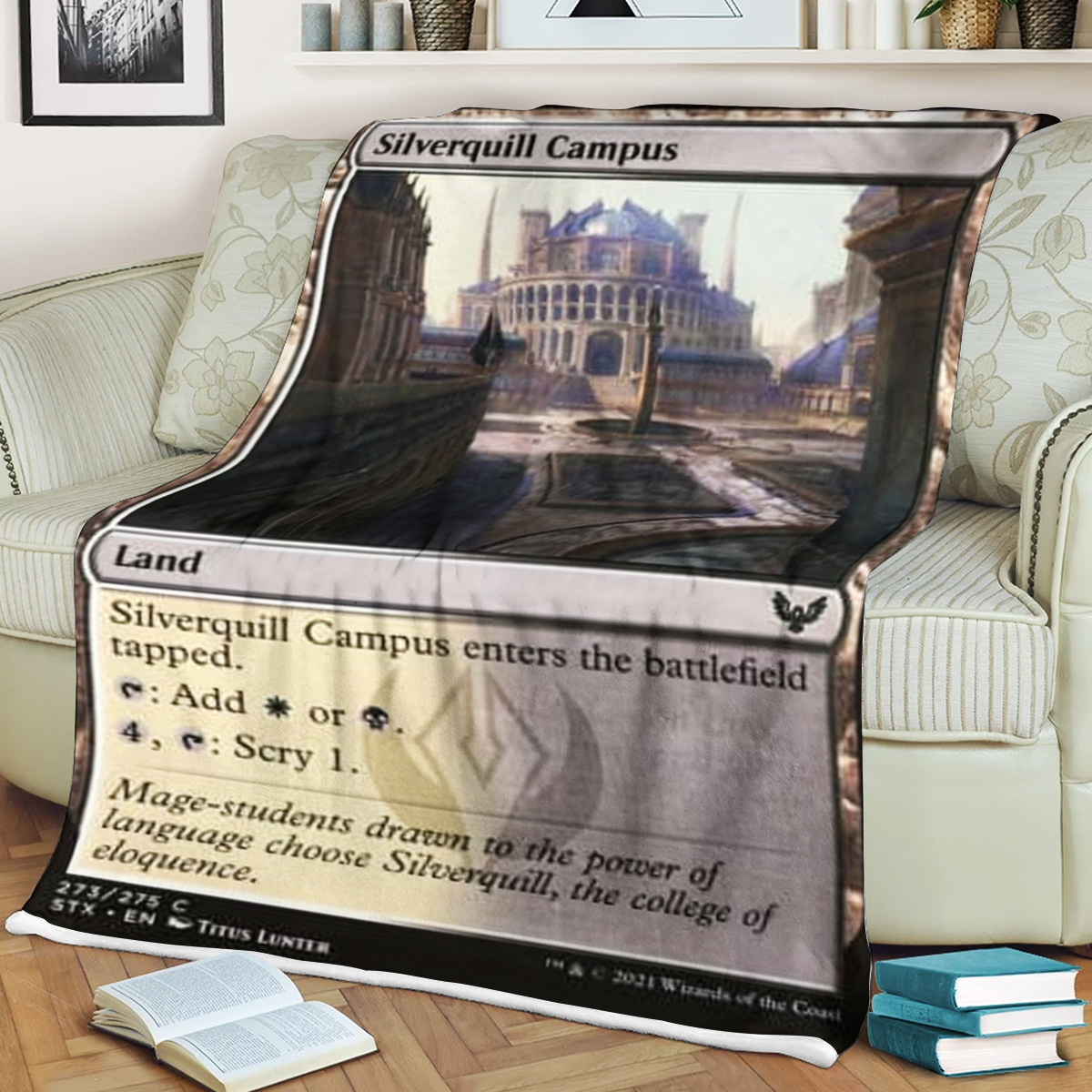 Magic The Gathering Stilverquill Campus Blanket Magic The Gathering Stilverquill Campus Blanket