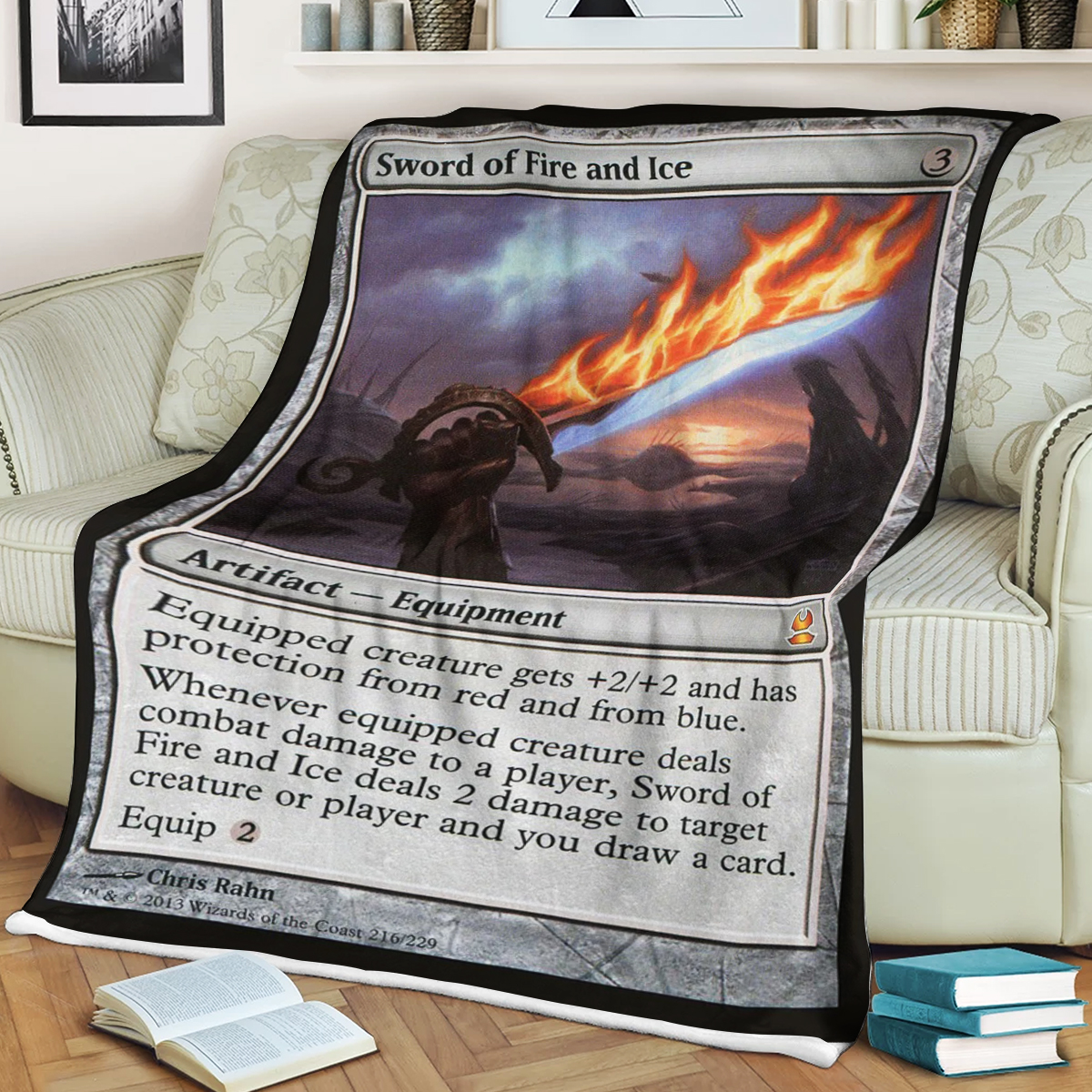 Magic The Gathering Sword Of Fire And Ice Blanket Magic The Gathering Sword Of Fire And Ice Blanket