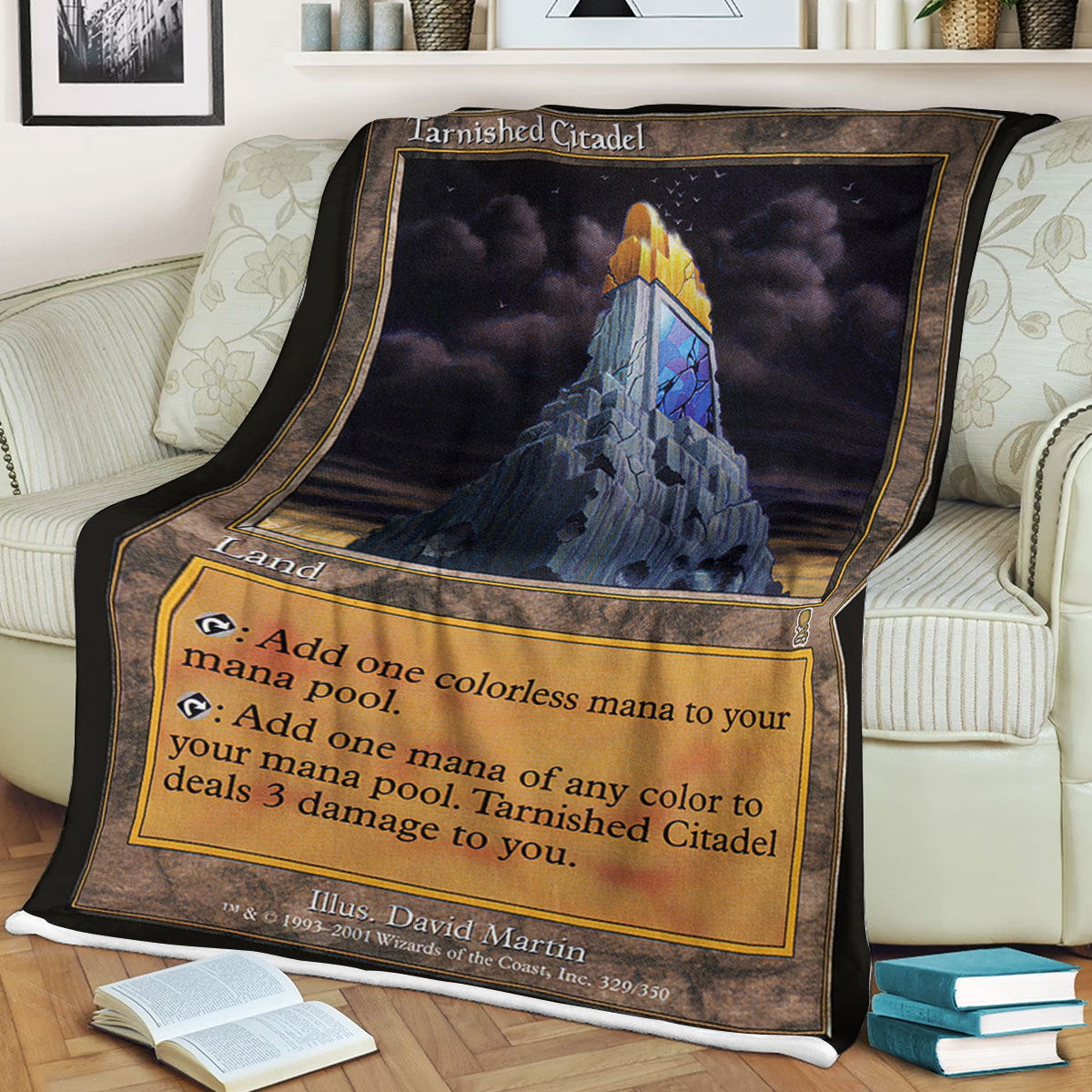 Magic The Gathering Tarnished Citadel Sherpa Blanket Magic The Gathering Tarnished Citadel Sherpa Blanket