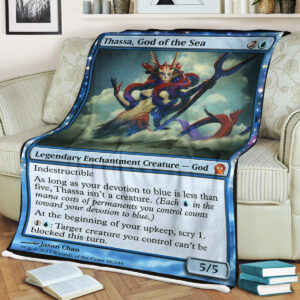 Magic The Gathering Thassa God Of The Sea Blanket