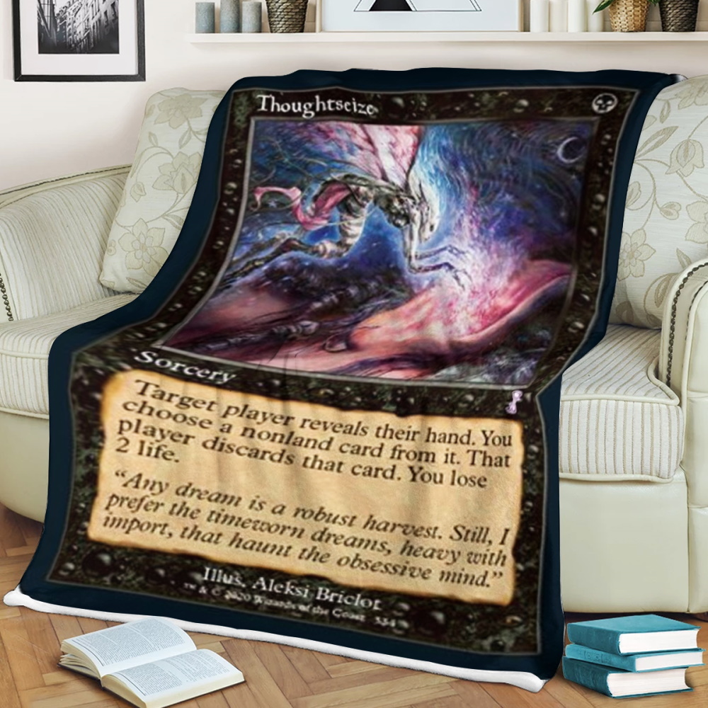 Magic The Gathering Thoughtseize Blanket Magic The Gathering Thoughtseize Blanket