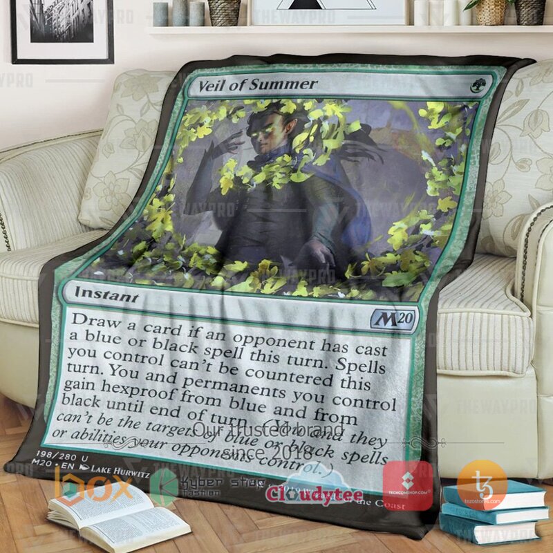 Magic The Gathering Veil Of Summer Blanket Magic The Gathering Veil Of Summer Blanket