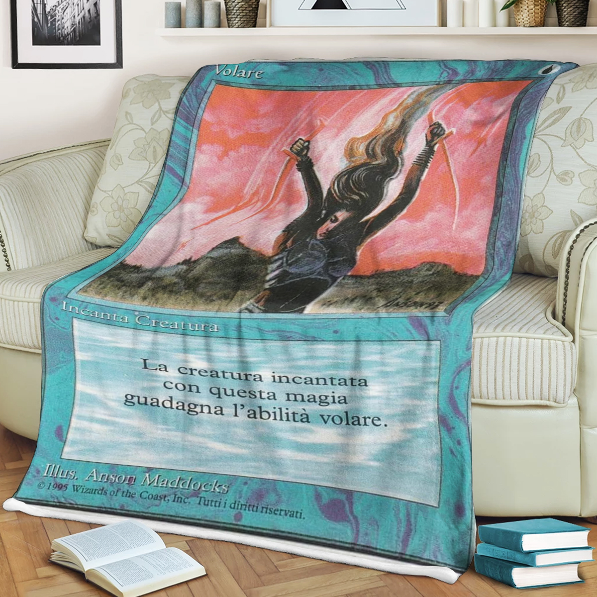 Magic The Gathering Volare Sherpa Blanket Magic The Gathering Volare Sherpa Blanket