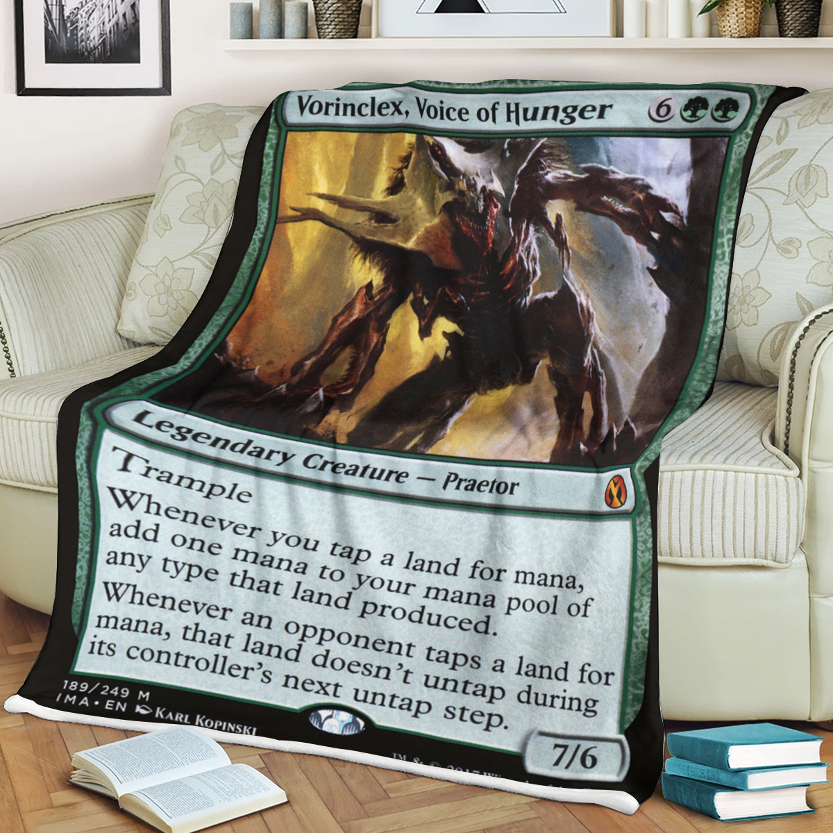 Magic The Gathering Vorinclex Voice Of Hunger Blanket Magic The Gathering Vorinclex Voice Of Hunger Blanket
