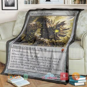 Magic The Gathering Wurmcoil Engine Blanket