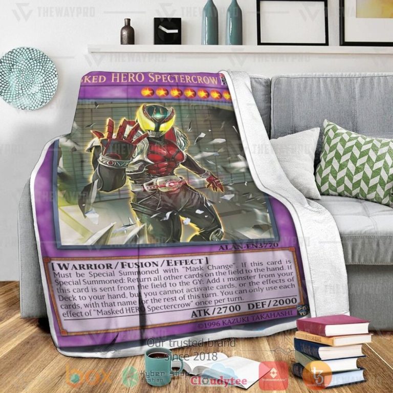 Masked-Hero-Spectercrow-Custom-Soft-Blanket-1