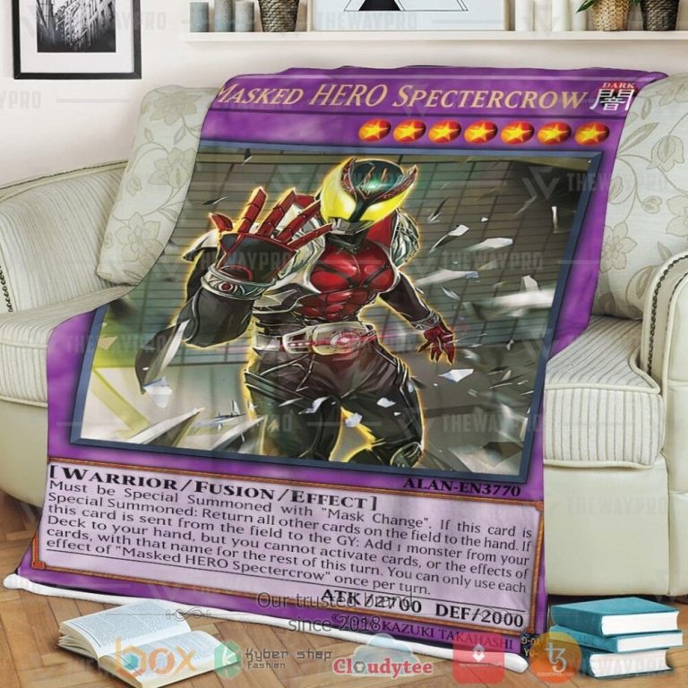 Masked-Hero-Spectercrow-Custom-Soft-Blanket-2