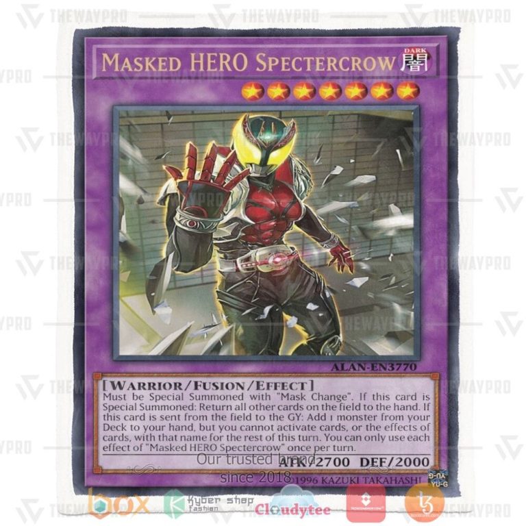 Masked-Hero-Spectercrow-Custom-Soft-Blanket-3
