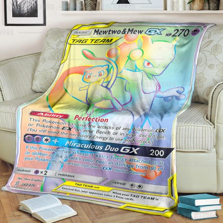 Mewtwo And Mew Gx Blanket Mewtwo And Mew Gx Blanket